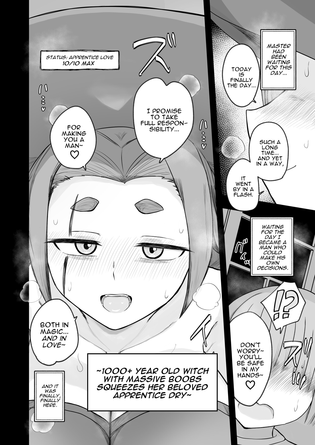 Hentai Manga Comic-1000 Year Old Witch Cumsqueezes Her Disciple During His Virginity Graduation Exam-Read-9